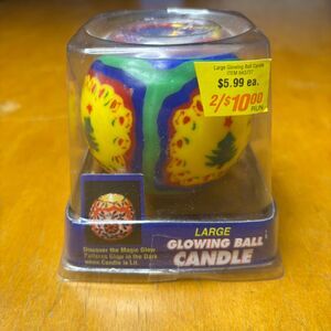 NIB Vintage Christmas 90s Millefiori Murano Style Wax Candle christmas tree